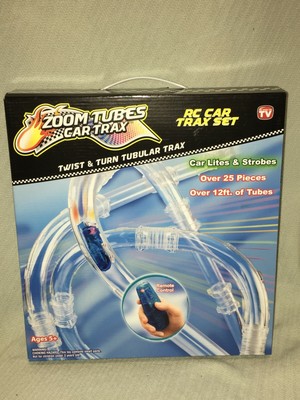 ZOOM TUBES CAR TRAX, 25-Pc RC Car Trax Set with 1 Blue Racer Over 12 ft of Tubes 40282252292 | eBay