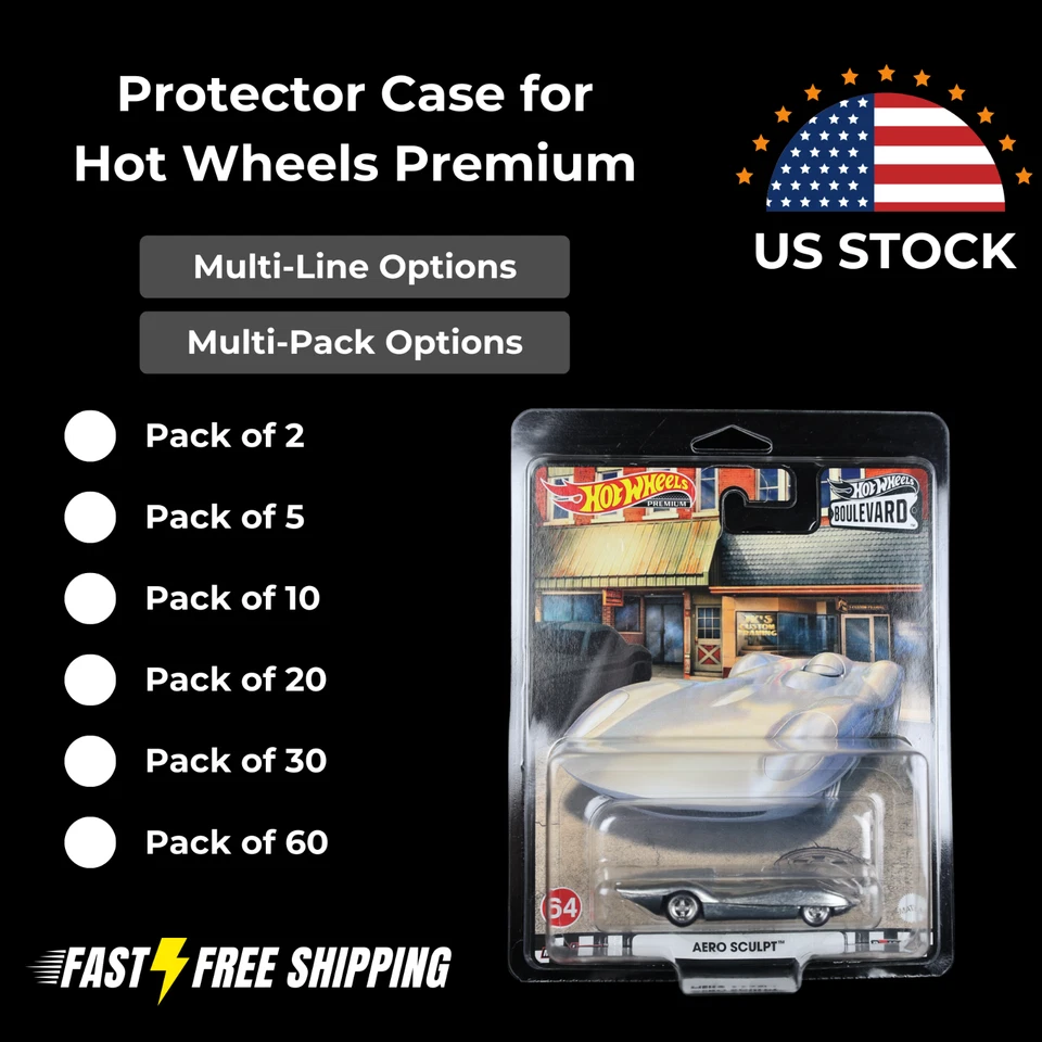Protector Case for Hot Wheels Matchbox Mainline Premium Team Transport 2 Car - Image 2 of 4
