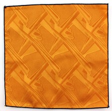 Men's Geo Pocket Square 10" Dress Fashion Wedding Handkerchief Gold Hanky