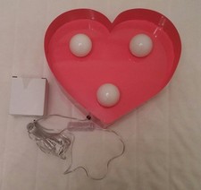  Pink heart metal light,new,next