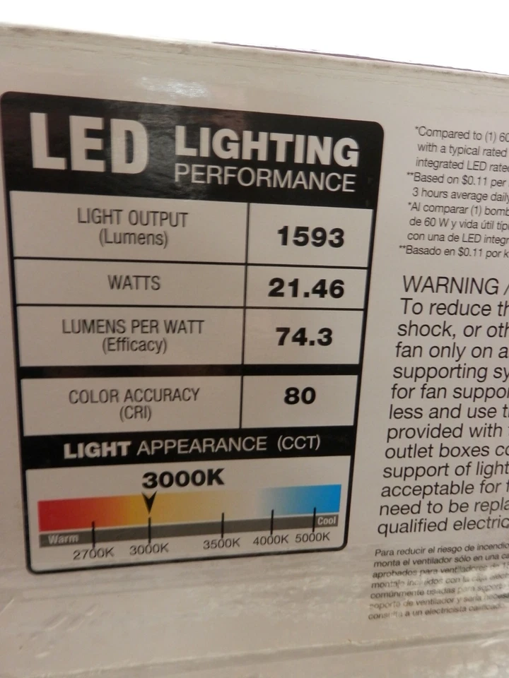 Home Decorators Mercer 52 in. LED Indoor Brushed Nickel Ceiling Fan - Image 4 of 4