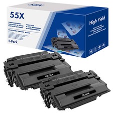 2PK CE255X Toner Cartridge Fits For HP 55X ImageRunner LBP3560 LBP3580 P3011