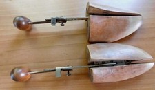 Vintage Wooden Shoe Tree Mold Stretcher Form Insert Pair Adjustable