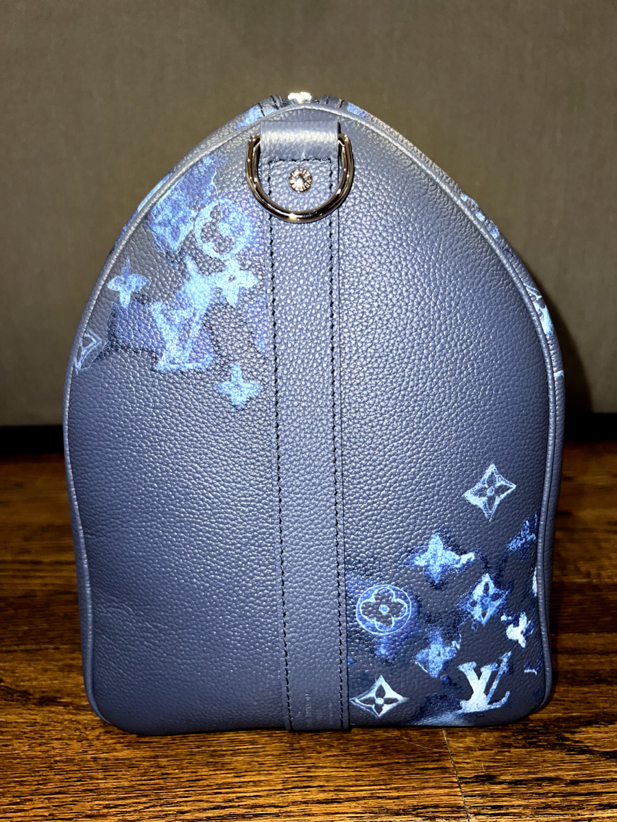 Louis Vuitton Keepall Bandouliere 40 Watercolor Ink Blue Weekend