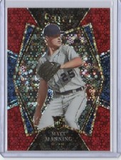 2022 Panini Select Matt Manning Premier Level Red Disco Prizm Rookie RC - Tigers