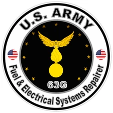 US Army Fuel & Electrical System Repairer Bumper Sticker Military Decal 5"