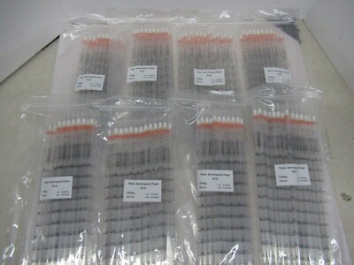 200x Globe scientific 1770 polystyrene uniplast serological pipette 10ml 297mm