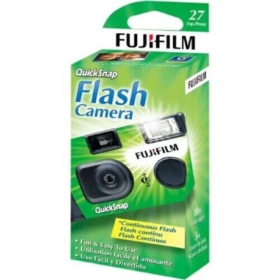 FUJIFILM QUICKSNAP ONE TIME USE 35MM CAMERA W/ FLASH *DISTRESSED PKG