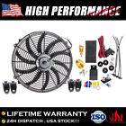 12V High 3500Cfm 16' Electric Radiator Cooling Fan Thermostat Relay Switch Kit