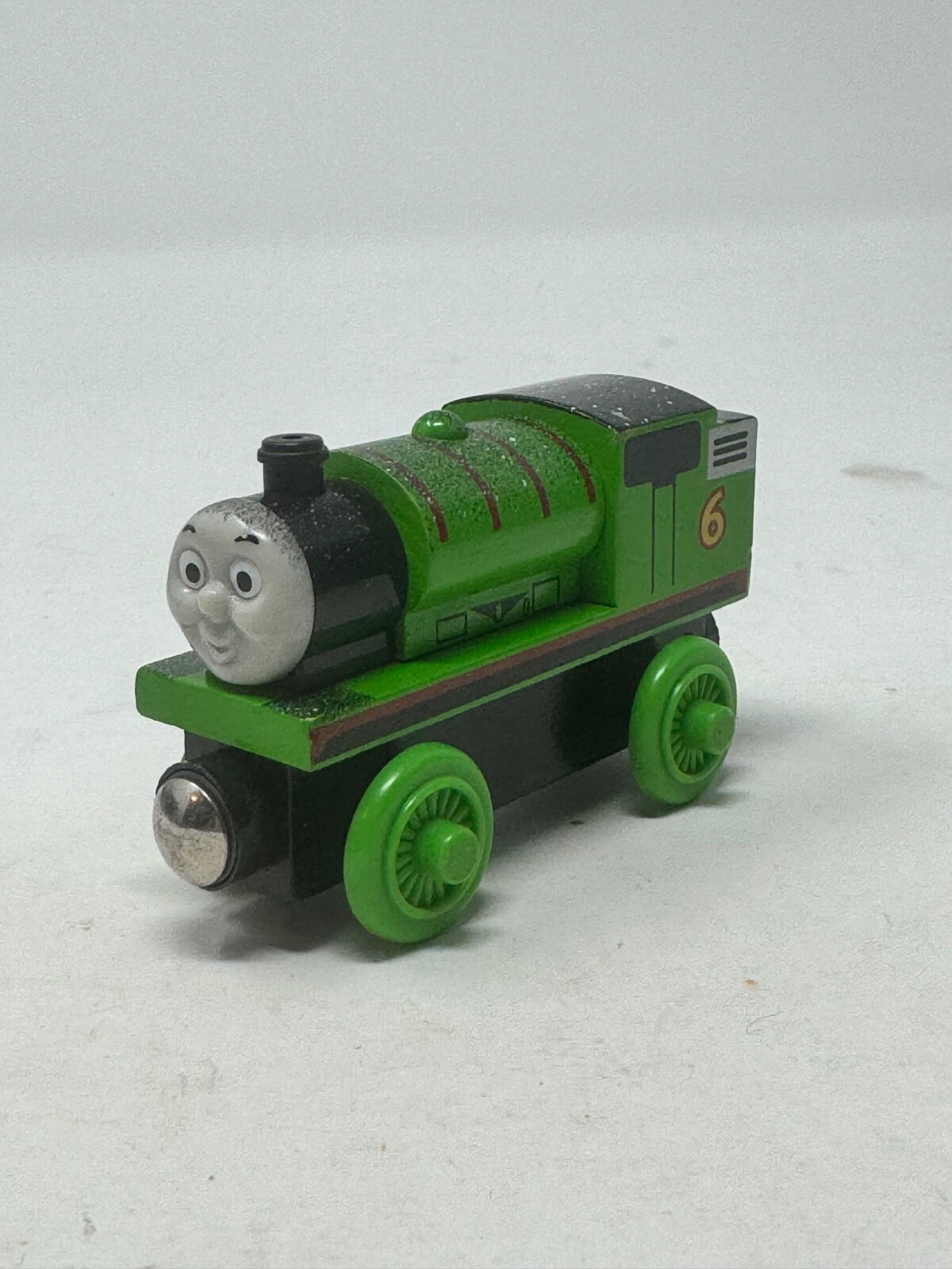 2003 Thomas & Friends Wooden Railway Percy Green Oil Tank Engine Train
