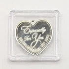 Heart Shaped Rose Especially For You  .999 Silver Round 1 Oz.