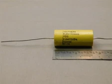 2 Southern Electronics / F-Dyne 2uF 100V 5% Polyester Film Capacitors Wrap&Fill