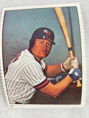 MLB 1982 Fleer Baseball Stamp #082-Rusty Staub, New York Mets