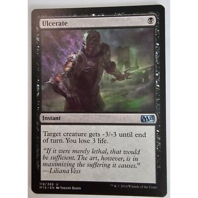 MTG Magic The Gathering Ulcerate M15 Instant Card Black