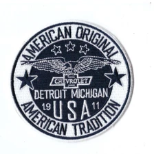 New 3 1/2" Chevrolet USA Iron on Patch Free Ship