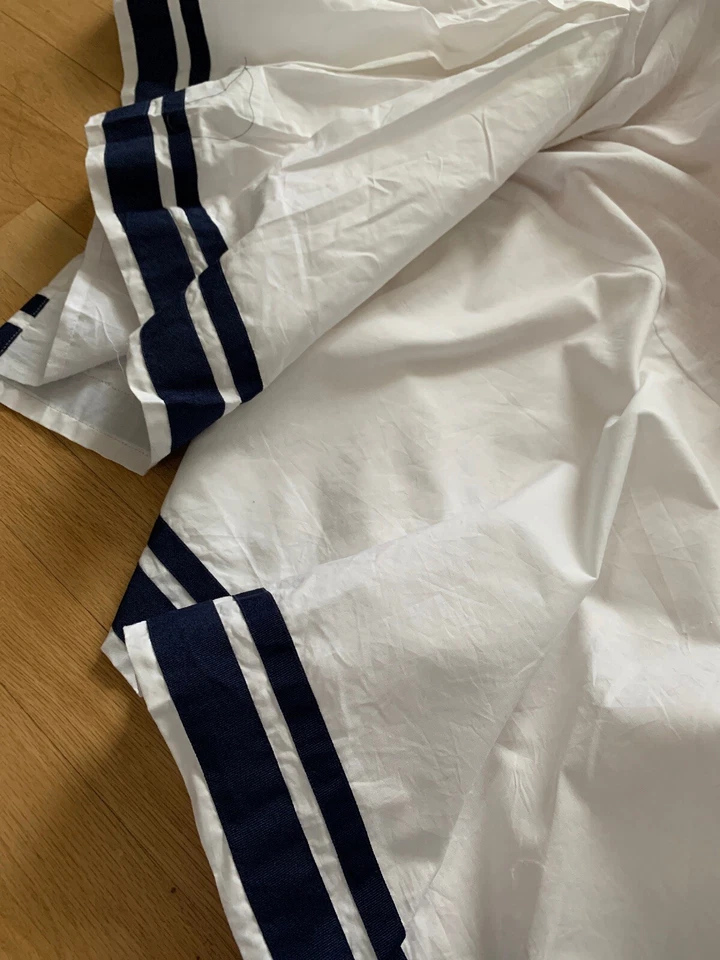 Pottery Barn Kids Toddler Bedding Blue Harper Skirt Crib - Image 2 of 4