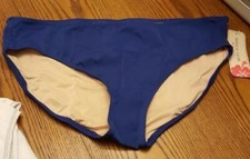 Tropical Escape Bikini Bottom - Solid Blue - Size 18 - BRAND NEW WITH TAGS