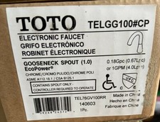TOTO TELGG100 CP Electronic Faucet Gooseneck Spout, Chrome