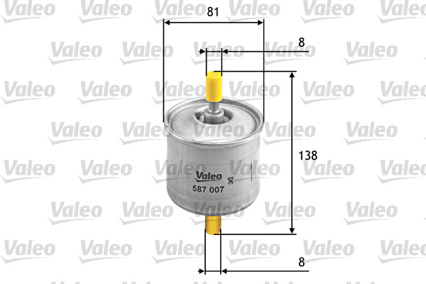 Valeo 587007 Kraftstofffilter FüR Ford Mazda-image