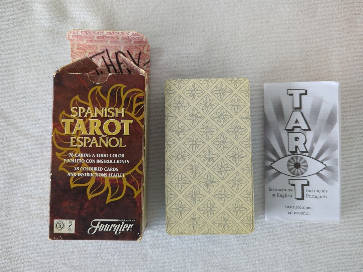 Fournier Spanish Tarot Espanol Telling 78 Colored Cards Deck