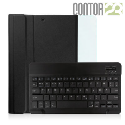 Schutzhülle inkl. Bluetooth-Tastatur SCHWARZ 10.2'' Apple iPad 2021 9. Generation