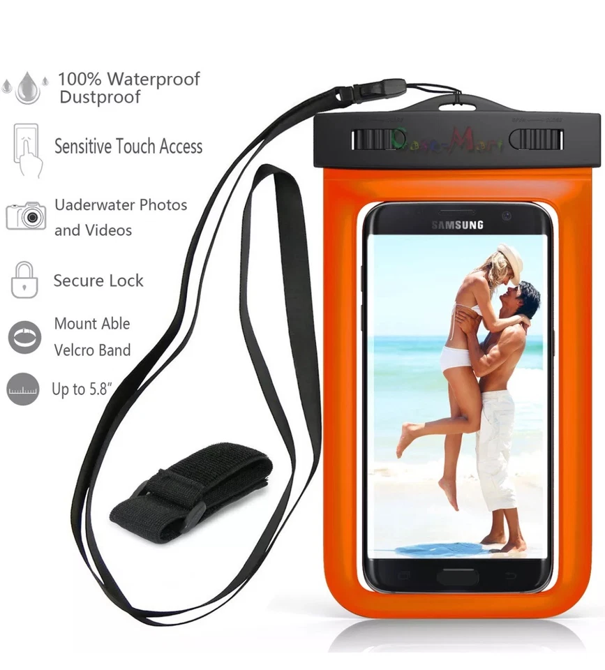 Bolsa de natación impermeable bajo el agua paquete estuche seco para teléfono celular iPhone Foto 4 de 4