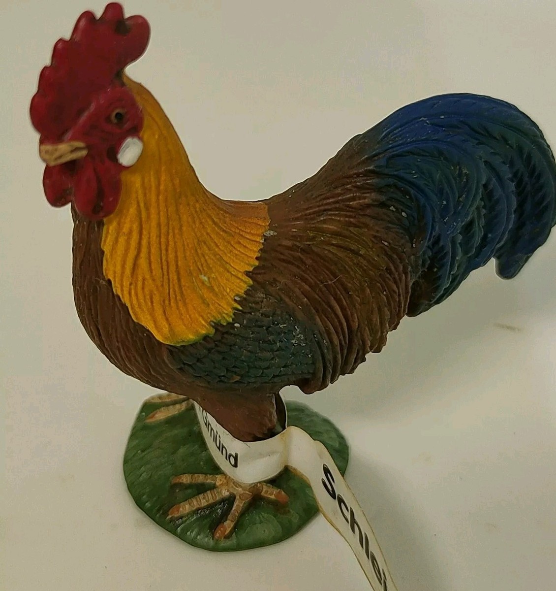 Vintage Schleich Rooster Farm World Figure D-73508 Rooster Chicken