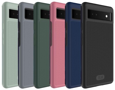For Google Pixel 6a Case, TUDIA MergeGrip Shockproof Dual Layer Grip Cover