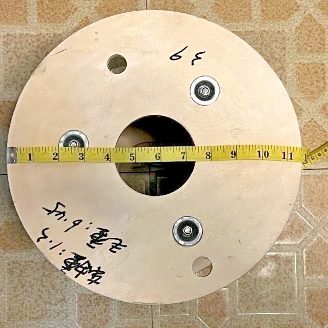 Wooden Cable Core Reel Spool 12" X 11" Center is Cardboard