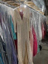 Alisha Hill 80150 Ivory Champagne Pageant Gala Gown Dress sz 8 NWT SALE!