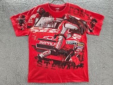 Nascar Tony Stewart Shirt Mens L Racing Old Spice All Over Print 2010 Chevy
