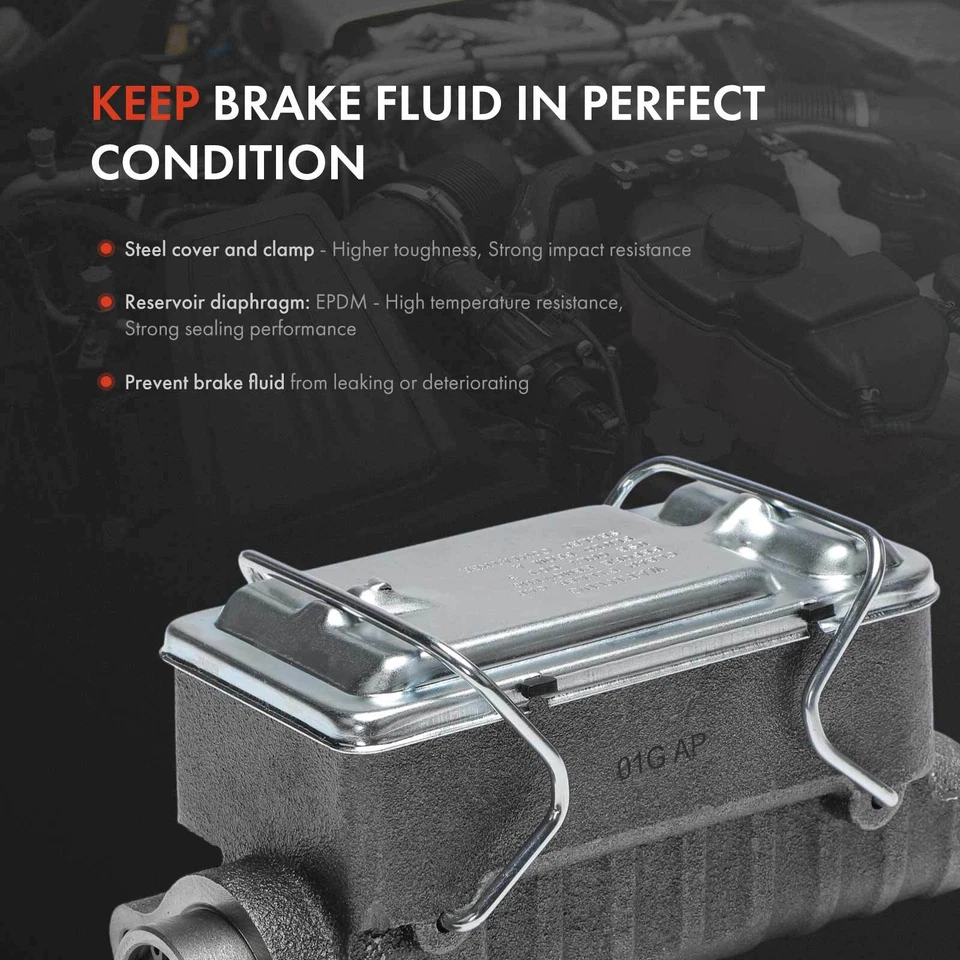 Cilindro maestro de freno con depósito para Chevrolet G10 GMC G2500 1981-1984 P2500 Foto 3 de 4