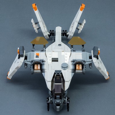 MOC Airplane Model Building Block Set Game Bricks Toys Collection Gift 1135pcs