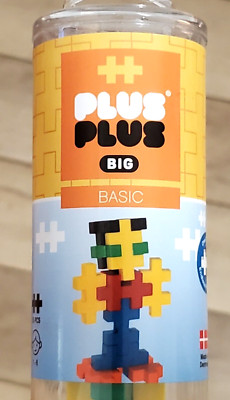 ++ PLUS PLUS BIG BASIC BLOCK SET 15 Piece Puzzle Plastic Learning Toy 05021