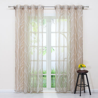 Gardinen Stores Schlaufen Kräuselband Ösen Fenstervorhang Transparent Dekoschal
