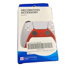 Silver PS5 Controller Case Handle Replacement Decorative Shell Trim Accessory