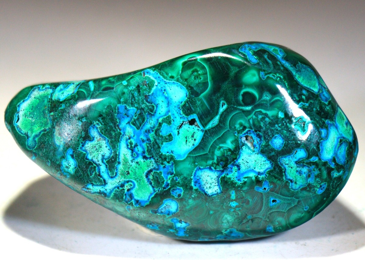 3.45 inch 9.8 oz Top Vivid Chrysocolla with Malachite, Congo