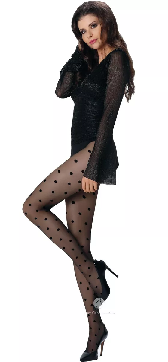 Sexy Ladies Fashion Design POLKA DOT Pattern Tights By Sentelegri ROSE