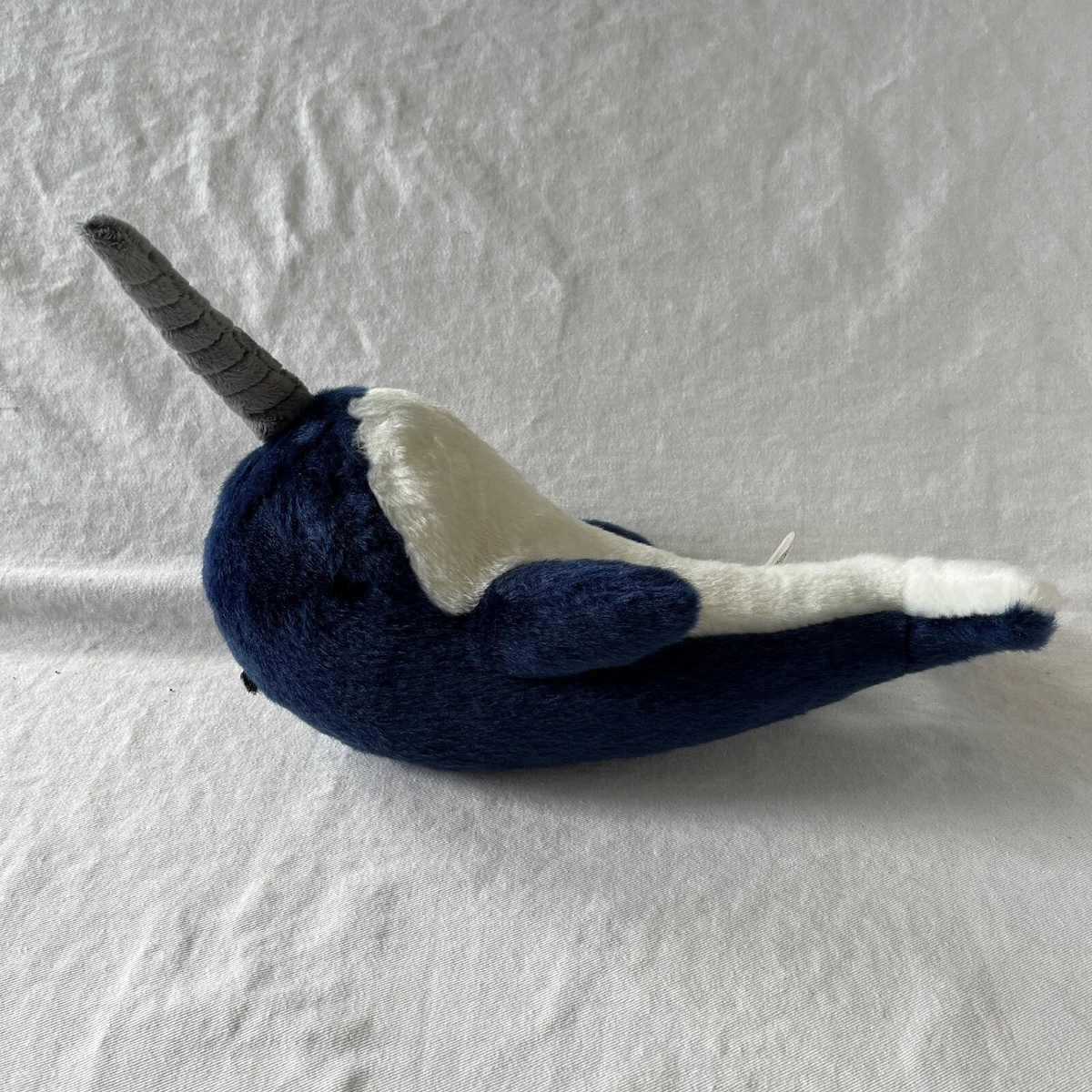Fluff Tuff Blue Narwhal Unicorn Whale Plush Toy Med Dogs Toy 11