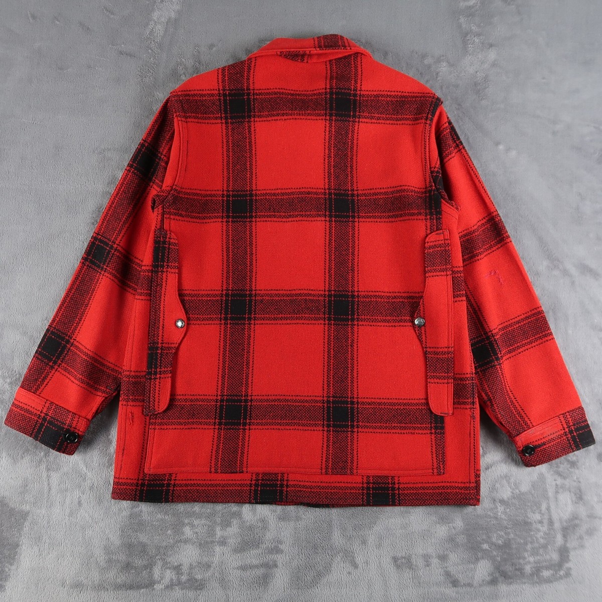 Vintage 50s Filson Union Made Buffalo Plaid Mackinaw Wool Coat