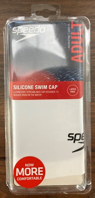 Speedo Adult Silicone Swim Cap  (NEW)