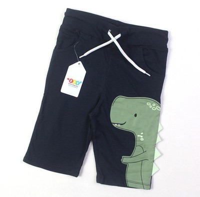 Dino Boys Shorts Navy Blue Kids Summer Bottoms Age 1-12 Years