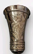 Homco Wall Pocket Planter Gold Home Interiors 6085 Plastic Hanging 9"x 5" USA