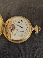 Orologio da tasca Arnex Hebdomas 15 Jewel 8 giorni. Ha bisogno di corona nuova ma funziona ancora