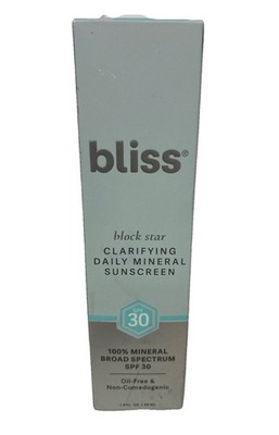 Bliss Block Star Clarifying Daily Mineral Sunscreen Broad Spectrum SPF 30 5/27ex