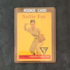 T.C.G. Nellie Fox Rookie Card Chicago White Sox #400 Baseball Trading Card. rookie card picture