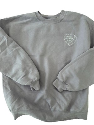 Ariana Grande Pullover Crewneck Sweatshirt  Breakup With Ur Gf  Light Purple, M
