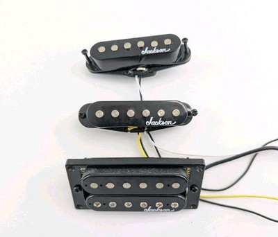 Jackson Logo JS34 JS32 HSS Pickup Set Ceramic Magnets Humbucker Single Coil 16k