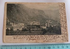  BOLZEN 1900   GRIES -San QUIRINO - PANORAMA   ANTIQUE POSTCARD with RARE STAMPS