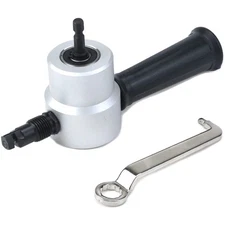 Sheet Metal Cutter Nibbler Double Head Cutting Tool Saw Power Drill Attachment